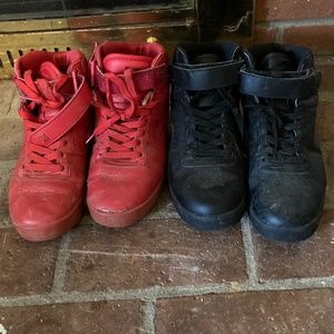 2 pair size 7 women’s Fila sneakers